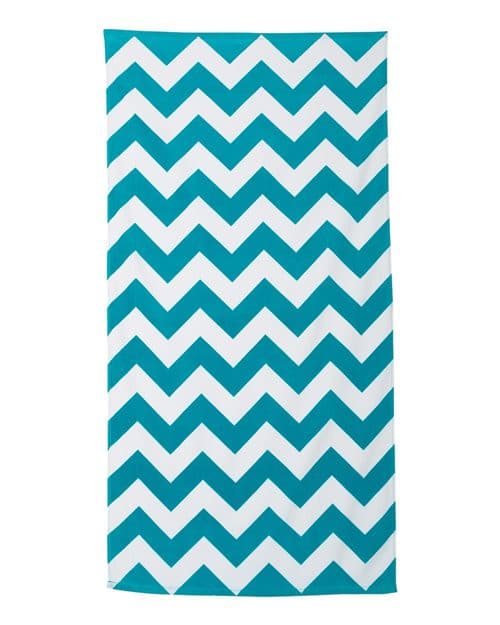 Chevron Velour Beach Towel