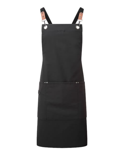 Unisex Clip & Clasp Cross-Back Bib Apron