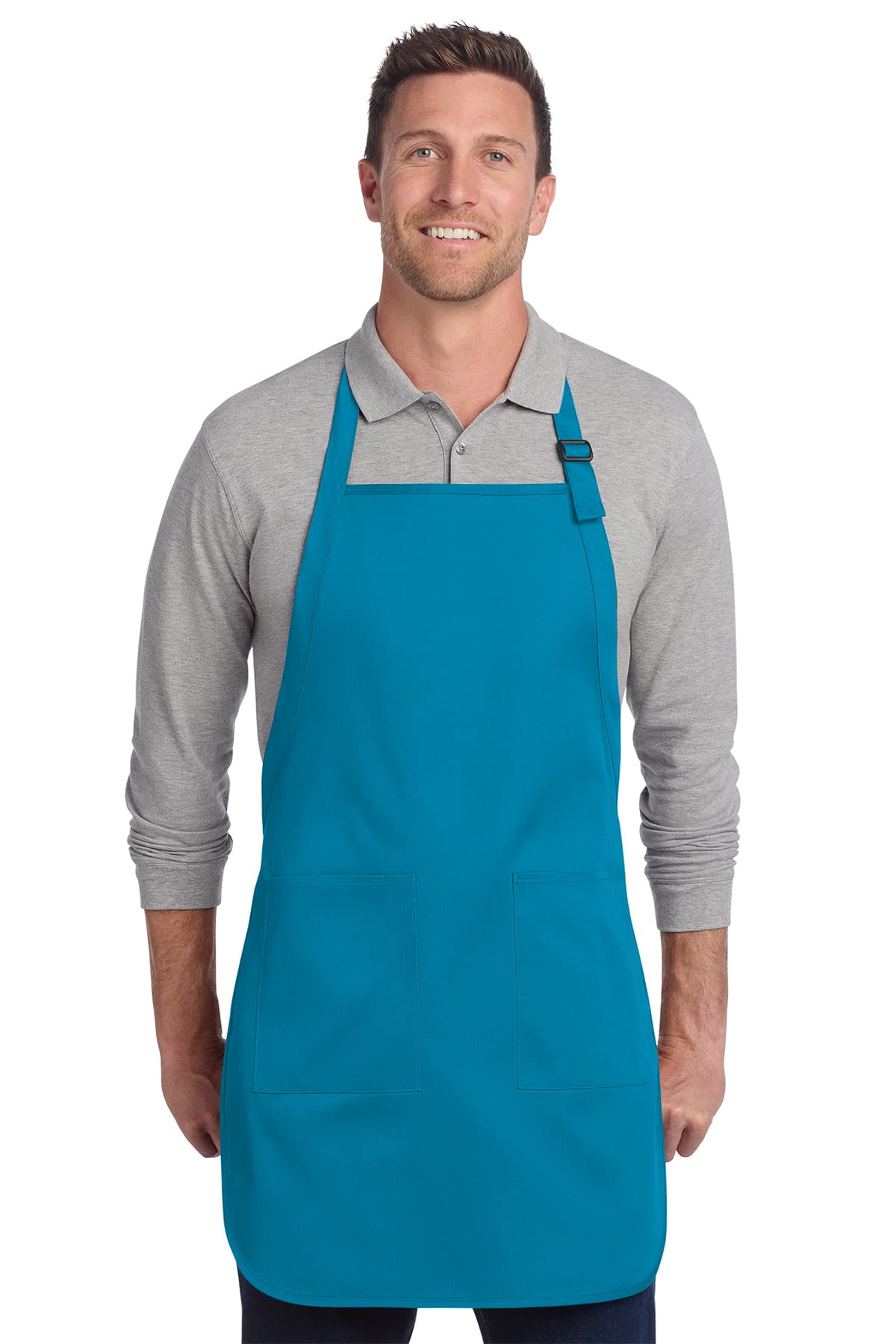 A600 Port Authority Full-Length Two-Pocket Bib Apron. A600