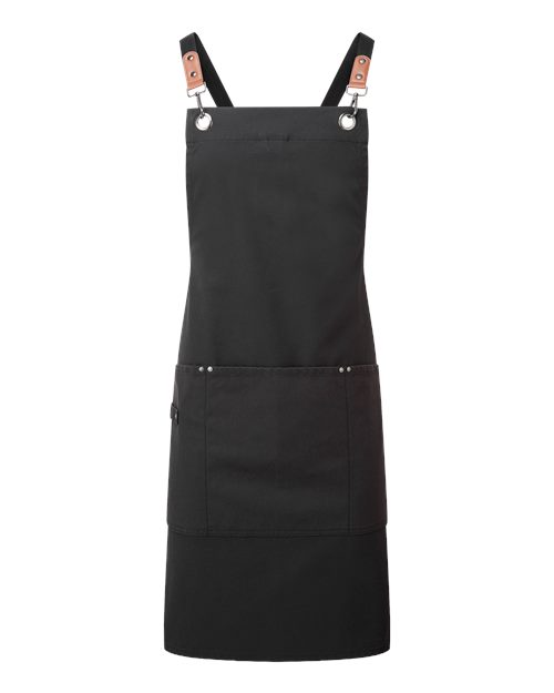 Unisex Clip & Clasp Cross-Back Bib Apron